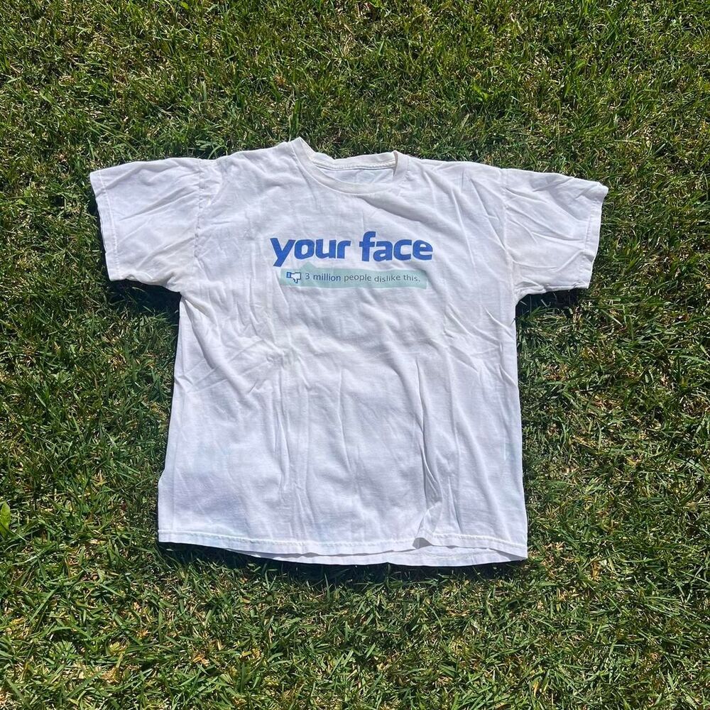 2000s Facebook funny parody tee comedy mens size Xl y2k rare